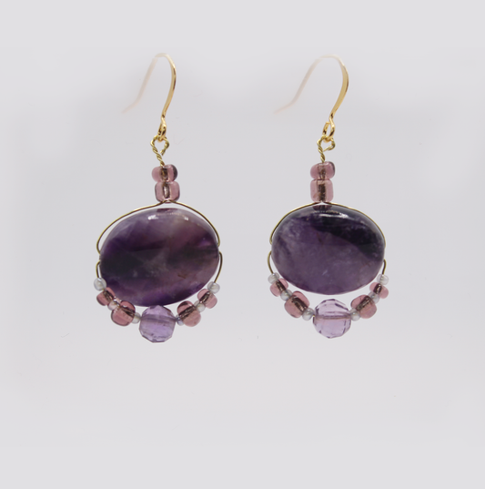 amythyst earrings