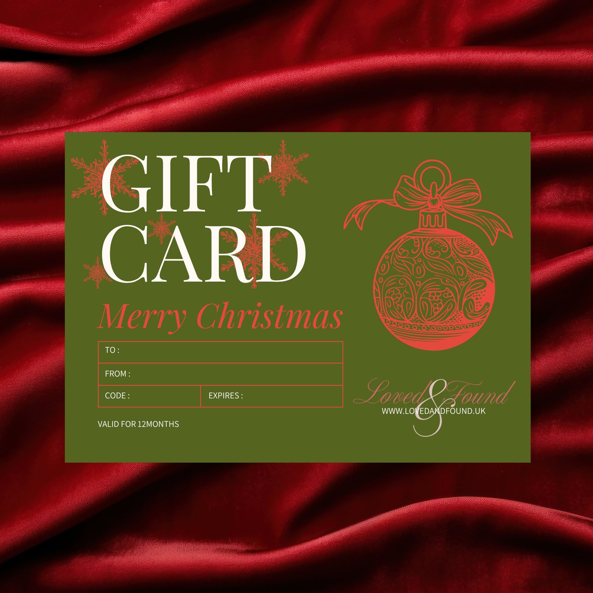 loved and found e-gift card 